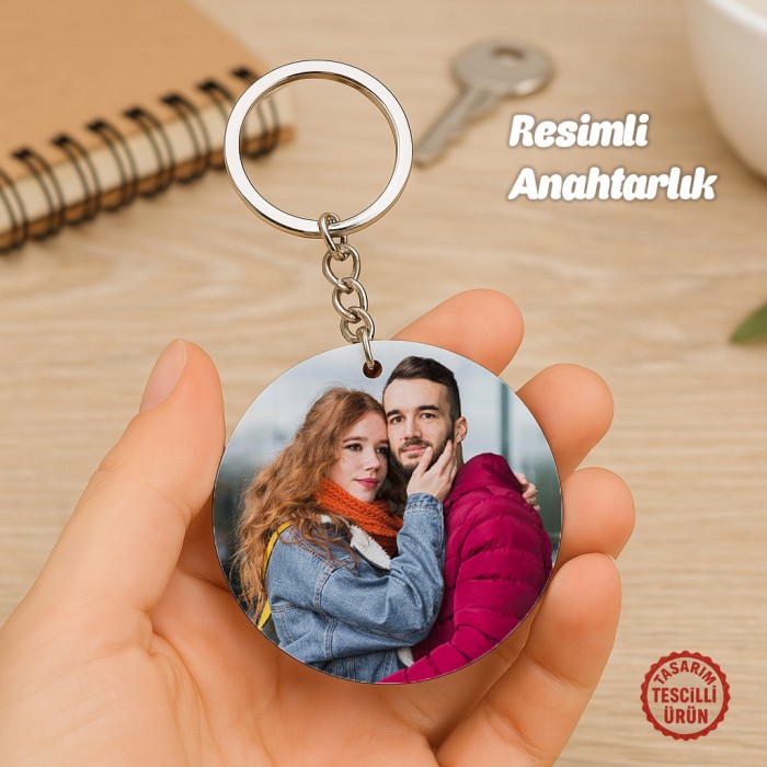 Yuvarlak Ahşap Anahtarlık